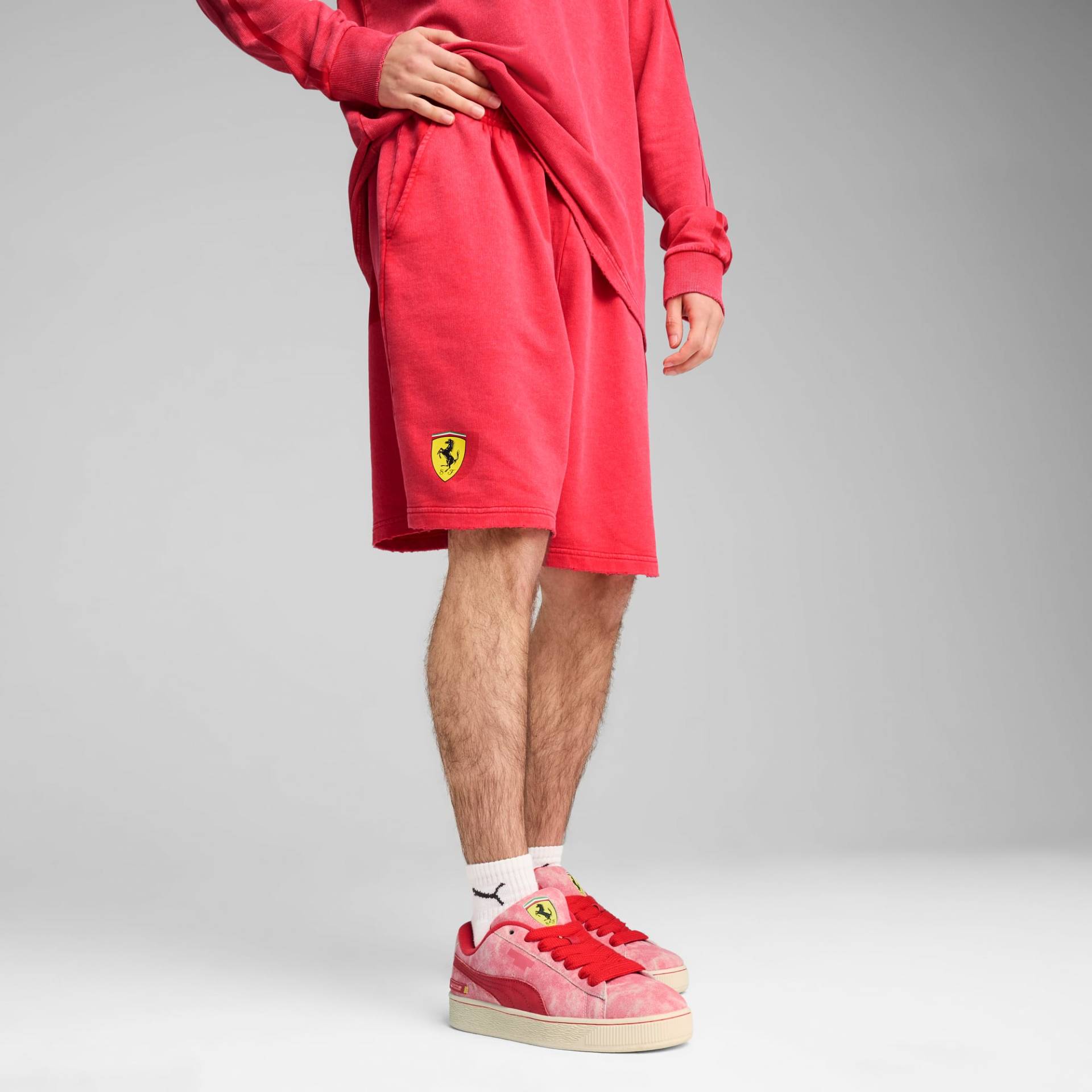 PUMA Scuderia Ferrari Desert Sun Shorts Herren, Rot, Größe: M, Kleidung von PUMA