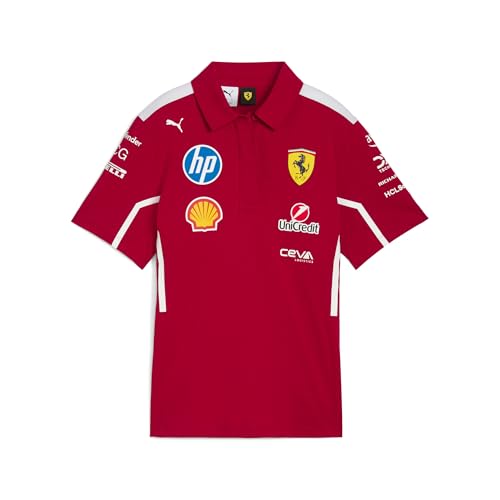 PUMA Scuderia Ferrari F1 2025 Damen Team Polo - Rot - Größe: XL von PUMA