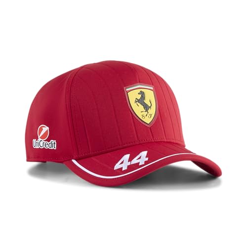 PUMA Scuderia Ferrari F1 2025 Kinder Lewis Hamilton Kappe - Rot - Einheitsgröße von PUMA