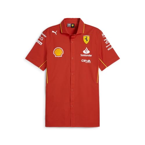 PUMA Scuderia Ferrari F1 Herren 2024 Team Hemd Brennt Rot - Größe: X-Groß von PUMA