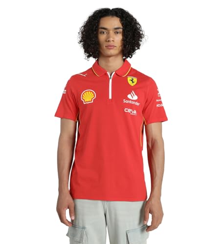PUMA Scuderia Ferrari F1 Herren 2024 Team Polo Brennt Rot - Größe: Mittel von PUMA