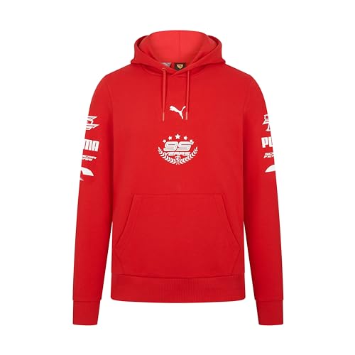 PUMA Scuderia Ferrari F1 Herren 95 Jahre Kapuzenpulli Rot - Größe: Groß von PUMA