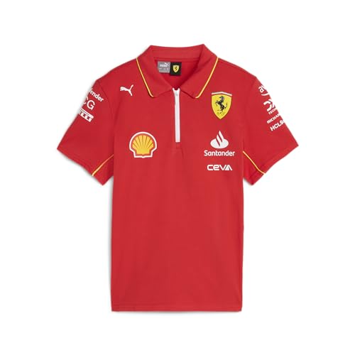 PUMA Scuderia Ferrari F1 Kinder 2024 Team Polo Brennt Rot - Größe: 7/8 Jahre von PUMA