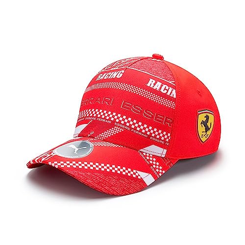PUMA Scuderia Ferrari - Grafische Kappe - Rot - Unisex - Größe: Einheitsgröße von PUMA