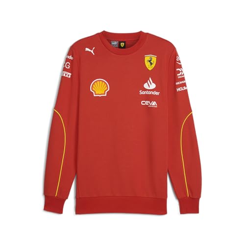 PUMA Scuderia Ferrari F1 Herren 2024 Team Pullover Brennt Rot - Größe: Klein von PUMA