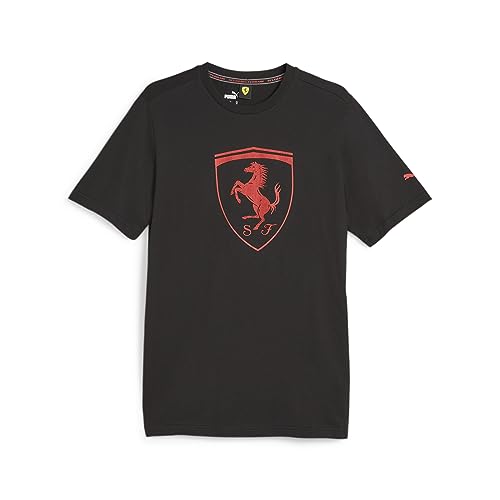 PUMA Scuderia Ferrari Race Tonal Großes Schild Tshirt - Schwarz - Herren - Größe:L von PUMA