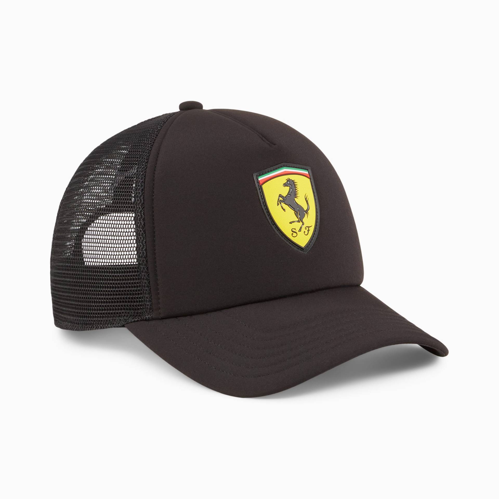 PUMA Scuderia Ferrari Race Trucker Cap Für Damen, Schwarz, Accessoires von PUMA