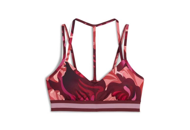 PUMA Set: Sport-BH FLORAL RIBBON STRAPPY BRA - LOW RUBY SHIMMER von PUMA