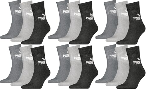 PUMA Short Crew Elements Sportsocken im 18P 43-46, Grey Melange von PUMA