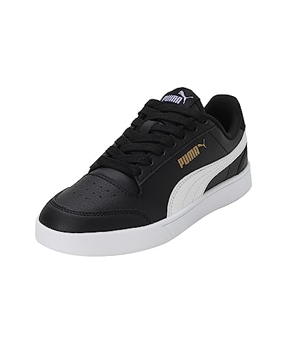 PUMA Shuffle V PS Sneaker, Black White Team Gold, 33 EU von PUMA