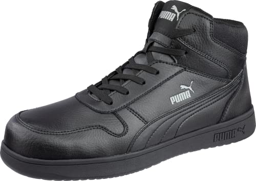 PUMA Sicherheit Herren Frontcourt Mid Arbeitsschuhe Composite Toe Slip Resistant EH, Schwarz, 10 von PUMA