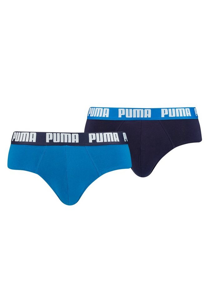 PUMA Slip PUMA MEN EVERYDAY BRIEFS 2P (Packung, 2er Pack) mit Logobund von PUMA