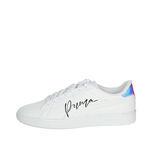 PUMA Smash 3.0 L Crystal Wings Jr Sneaker, White Schwarz Pfirsich Smoothie, 38.5 EU von PUMA