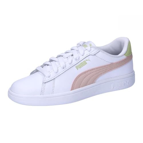 PUMA Unisex Kinder Smash 3.0 L Jr Sneaker, Puma White Island Pink Pistachio Green, 37.5 EU PUMA Unisex Kinder Smash 3.0 L Jr Sneaker, Puma White Island Pink Pistachio Green, 37.5 EU von PUMA