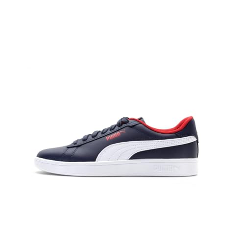 PUMA Smash 3.0 L JR Sneaker, Navy White-for All TIME RED, 37.5 EU von PUMA