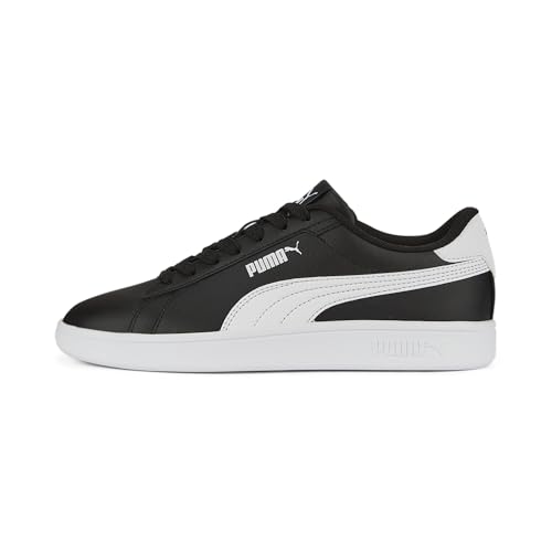 PUMA Smash 3.0 L JR Sneaker, Black White, 39 EU von PUMA