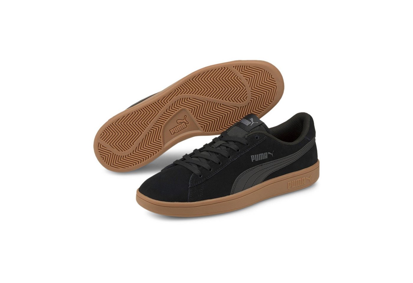 PUMA Smash v2 (Veloursleder) schwarz Herren Sneaker von PUMA