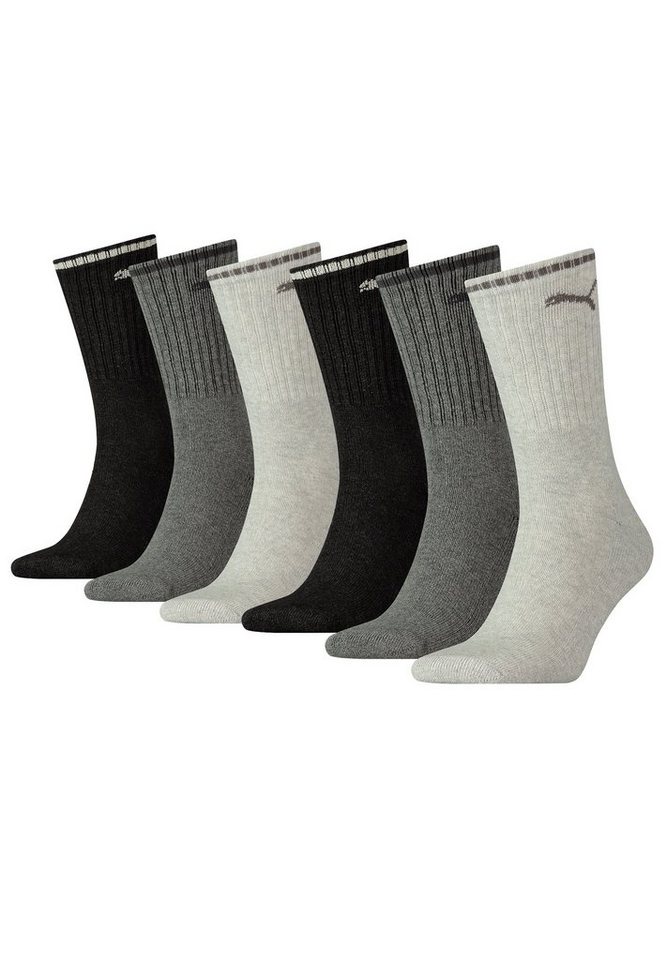 PUMA Socken CREW SOCK STRIPE 6 Paar (Spar-Pack, 6-Paar, 6er-Pack) von PUMA