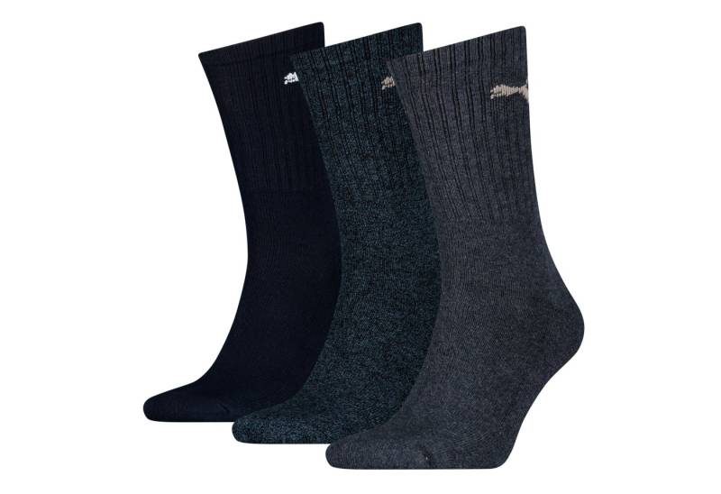 PUMA Socken PUMA UNISEX CREW SOCK 3P (3 Paar) mit farblichem Logo von PUMA