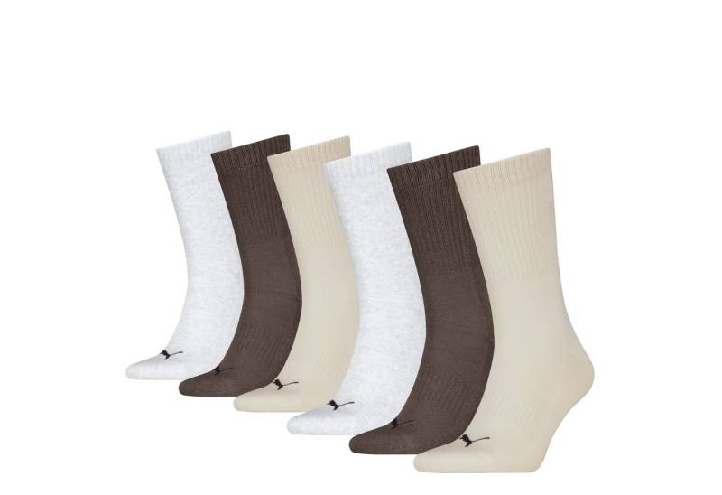 PUMA Socken PUMA UNISEX CUSHIONED NEXT CREW 6P ECOM (6 Paar) mit Logoschriftzug an der Rückseite von PUMA