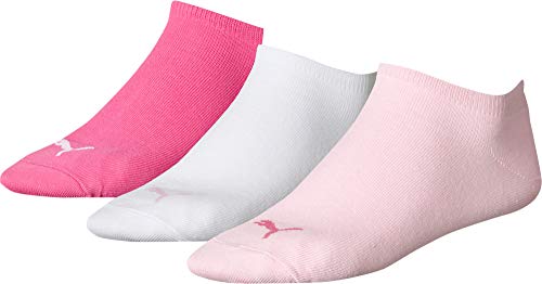 PUMA 12 Paar Sneaker Invisible Socken Gr. 35-49 Unisex für Damen Herren Füßlinge, Farbe:422 - pink lady, Socken & Strümpfe:39-42 von PUMA