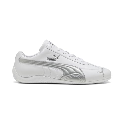 PUMA Speedcat Shield Herren-Sneaker aus Leder, Weiss/opulenter Garten, 47 EU von PUMA