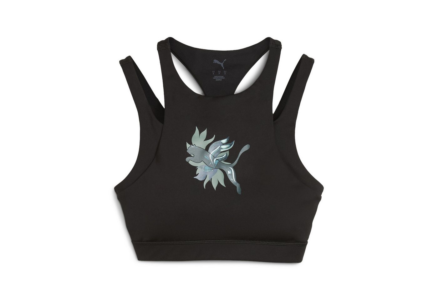 PUMA Sport-BH GREEN TERRAINS GRAPHIC BH für mittlere Belastung Damen PUMA Sport-BH GREEN TERRAINS GRAPHIC BH für mittlere Belastung Damen von PUMA