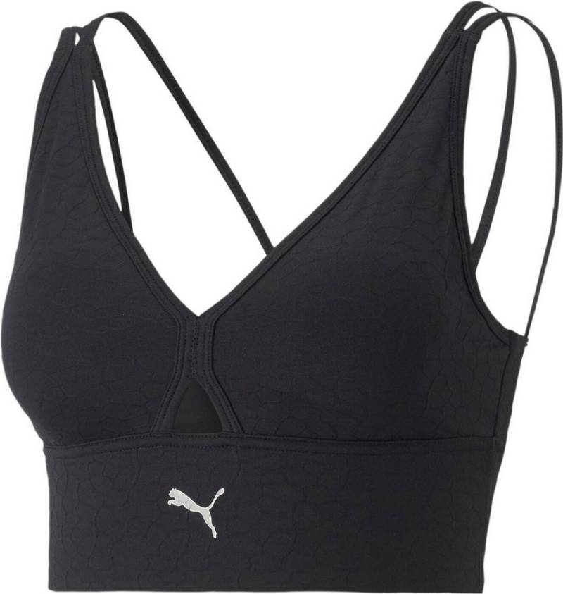 PUMA Sport-Bustier Mid Impact Flawless Bra 001 PUMA BLACK von PUMA