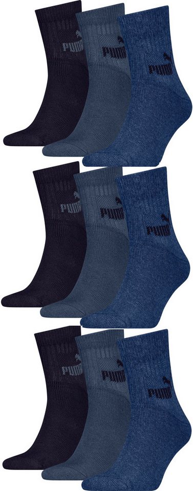 PUMA Sportsocken PUMA Herren Damen Short Crew Elements im 9er Pack (9-Paar) von PUMA
