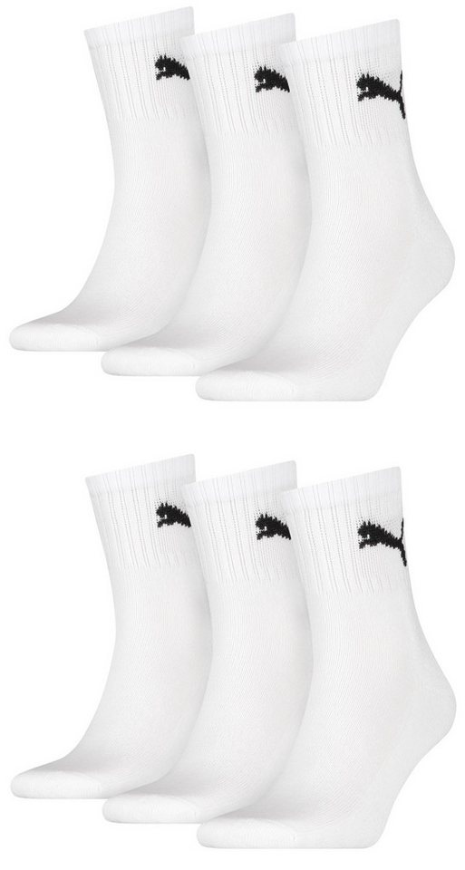 PUMA Sportsocken Puma Kurzsocken Unisex Sportsocken, 6er Pack - Short Crew Socks (6er Pack) von PUMA