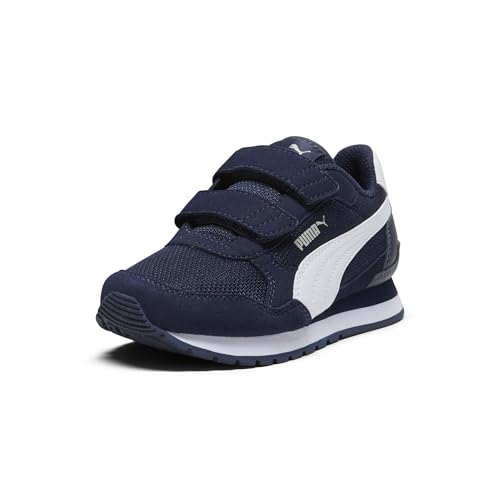 PUMA St Runner Hook and Loop Shoes Sneaker, Navy-White Mesh Ss25, 33 EU von PUMA