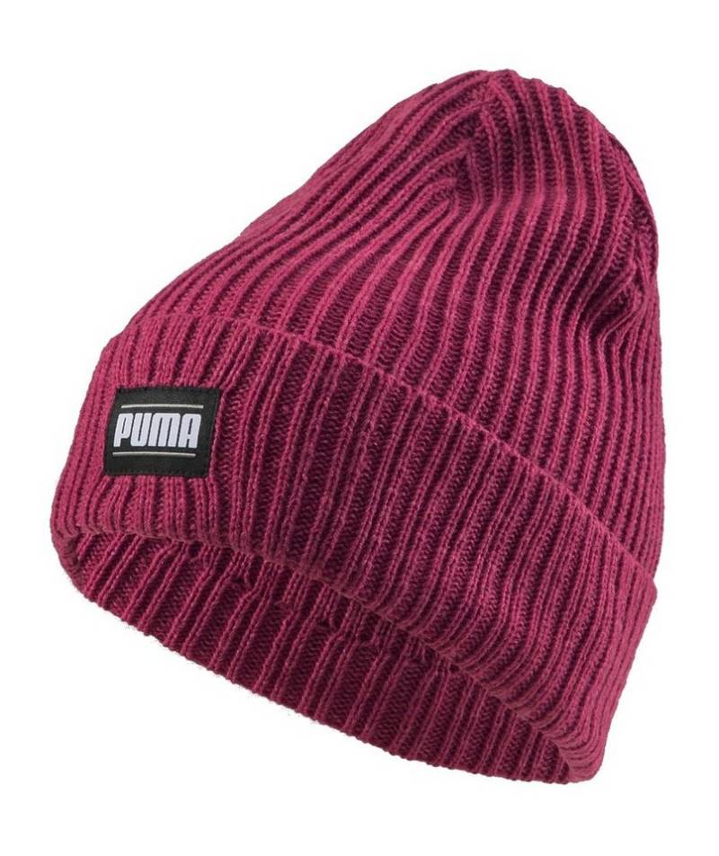 PUMA Strickmütze (Beanie) Classic Cuff Unisex - Rippenstruktur - orchidpink - 1 Stück von PUMA