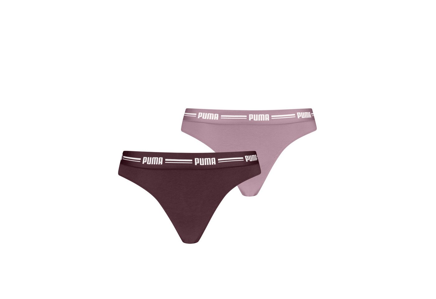 PUMA String PUMA WOMEN STRING 2P (2er Pack) mit schmalem elastischem Logobündchen von PUMA