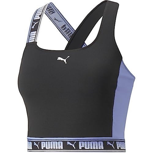 PUMA Strong Fashion Branding Tanktop Damen schwarz/Flieder, L von PUMA