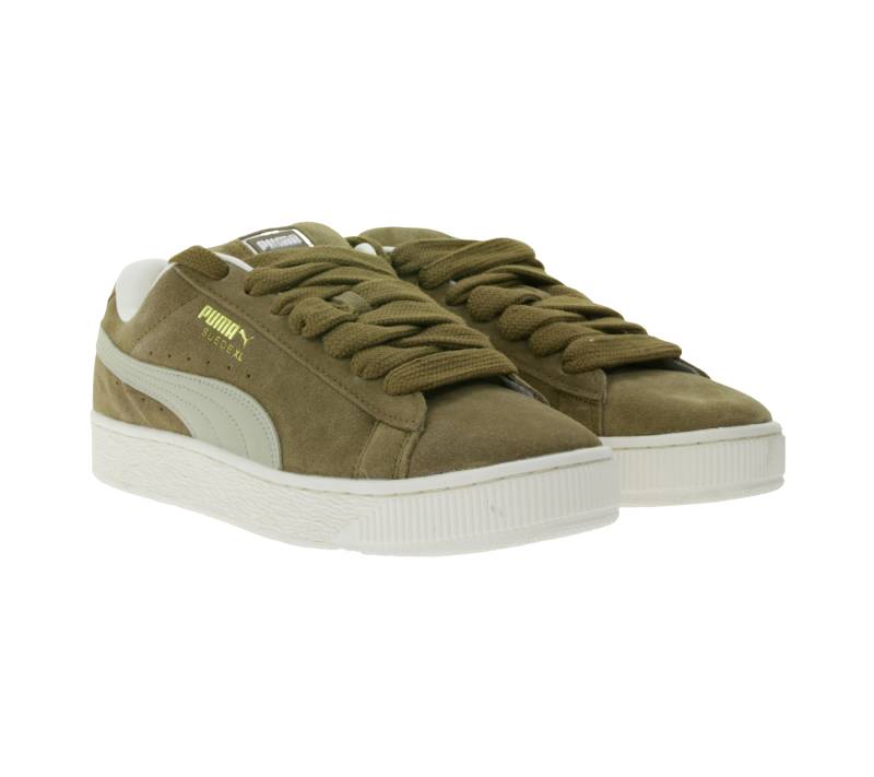 PUMA Suede XL Wildleder-Sneaker mit gepolstertem Schaft und Schuhzunge Schnür-Schuhe 395205 18 Braun/Beige von PUMA