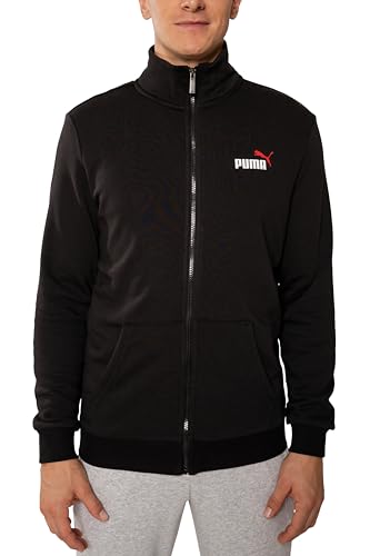 PUMA Sweatjacke Herren ohne Kapuze, Sportjacke, Trainingsjacke, Statement Deluxe Edition, Schwarz, Größe XL von PUMA