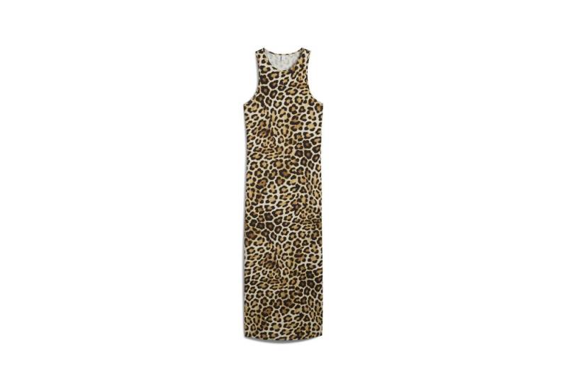 PUMA Sweatkleid LEO LUXE Slim Kleid mit Allover-Print Damen von PUMA