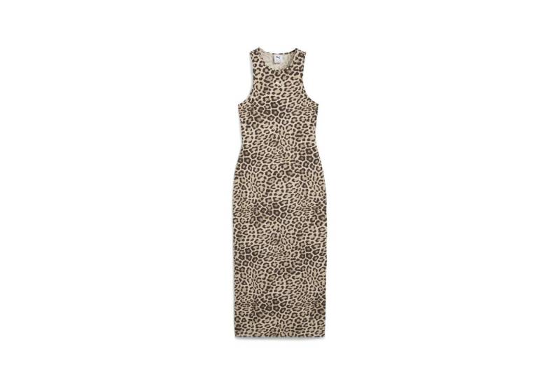 PUMA Sweatkleid LEO LUXE Slim Kleid mit Allover-Print Damen von PUMA