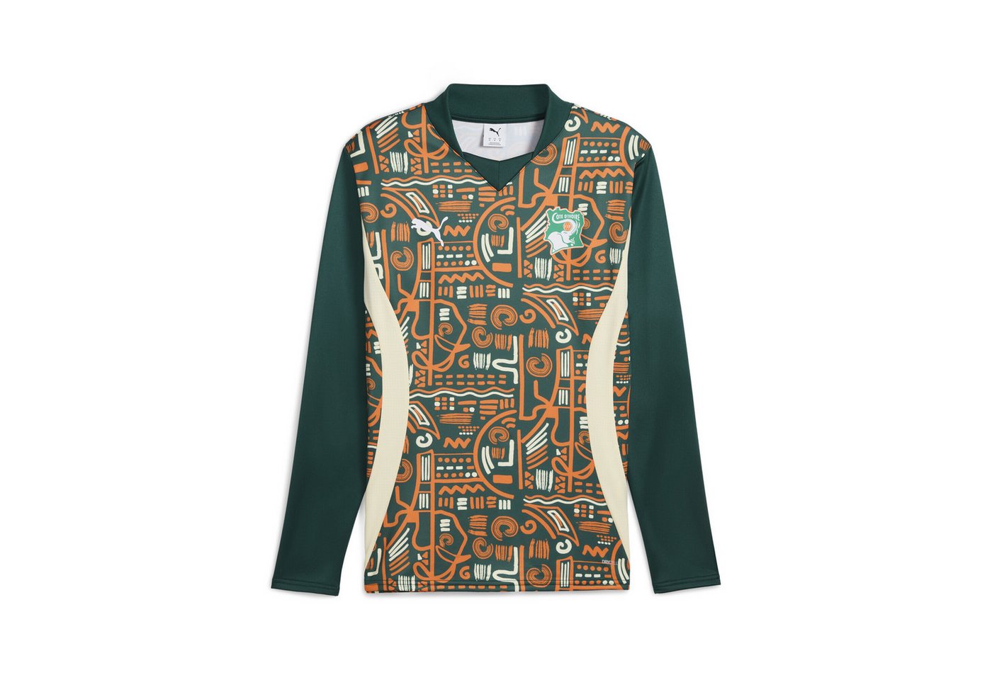 PUMA Sweatshirt Elfenbeinküste 2025 Pre-match Langarm-Sweatshirt Herren von PUMA