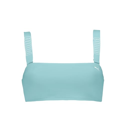 PUMA Women's Bandeau Bikini Top, Mint, S von PUMA