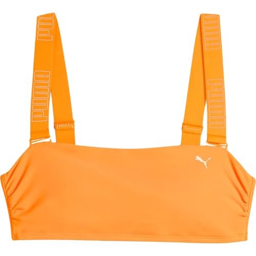 PUMA Damen Bandeau Bikini Top, Sun Orange, S EU von PUMA