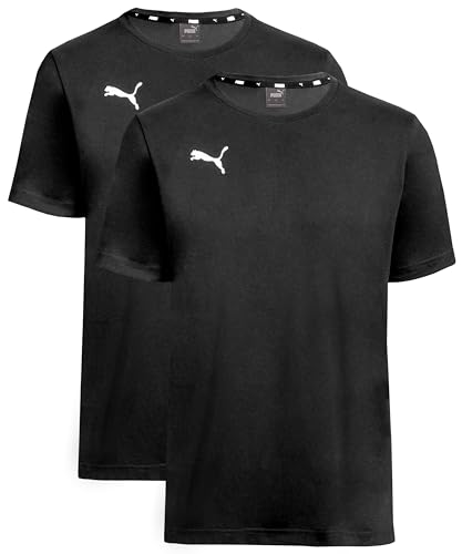 PUMA T-Shirt 2er Pack Doppelpack - Black - Gr. S von PUMA