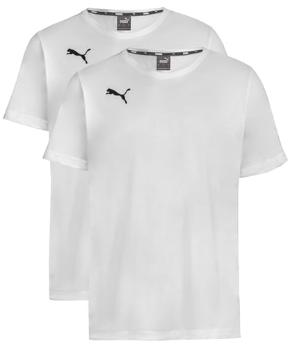 PUMA T-Shirt 2er Pack Doppelpack - White - Gr. M von PUMA