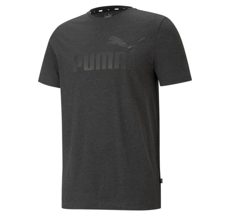 PUMA T-Shirt Essentials Heather Logo dunkelgrau Herren von PUMA
