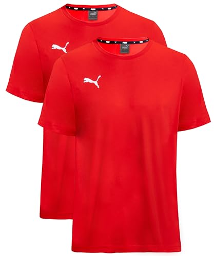 PUMA T-Shirt Kinder 2er Pack Doppelpack - Red - Gr. 116 von PUMA