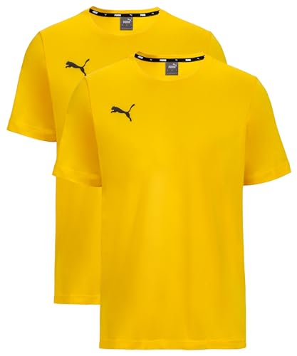 PUMA T-Shirt Kinder 2er Pack Doppelpack - Yellow - Gr. 116 von PUMA