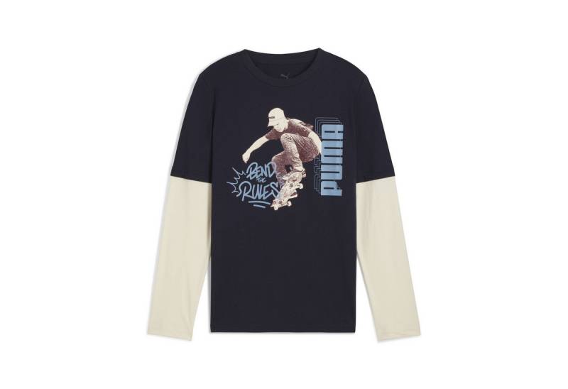 PUMA T-Shirt MID90s Layered Langarmshirt Jungen von PUMA