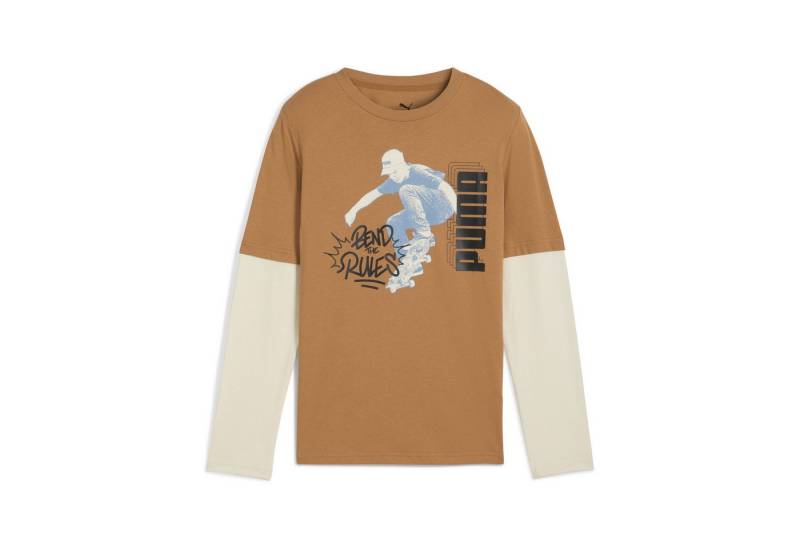 PUMA T-Shirt MID90s Layered Langarmshirt Jungen von PUMA