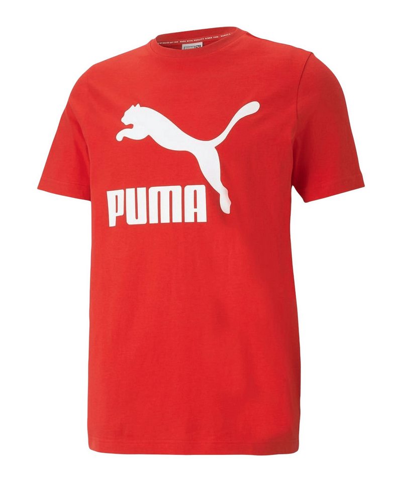 PUMA T-Shirt PUMA Classic Logo T-Shirt Kurzarm-Shirts Herren Baumwolle von PUMA