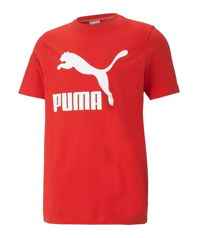 PUMA T-Shirt PUMA Classic Logo T-Shirt Kurzarm-Shirts Herren Baumwolle von PUMA